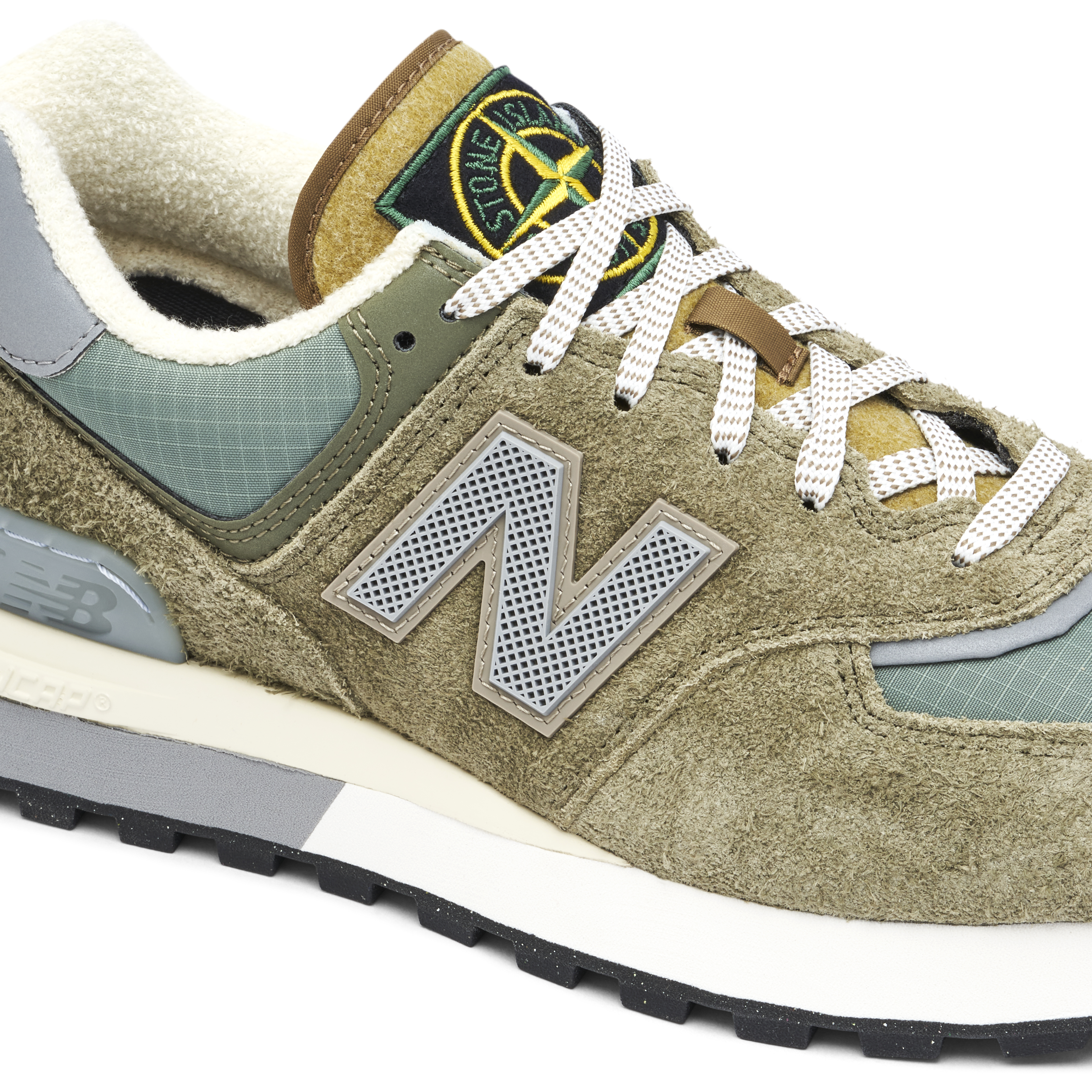 New Balance 574 x Stone Island Olive Green | U574LGST | Laced