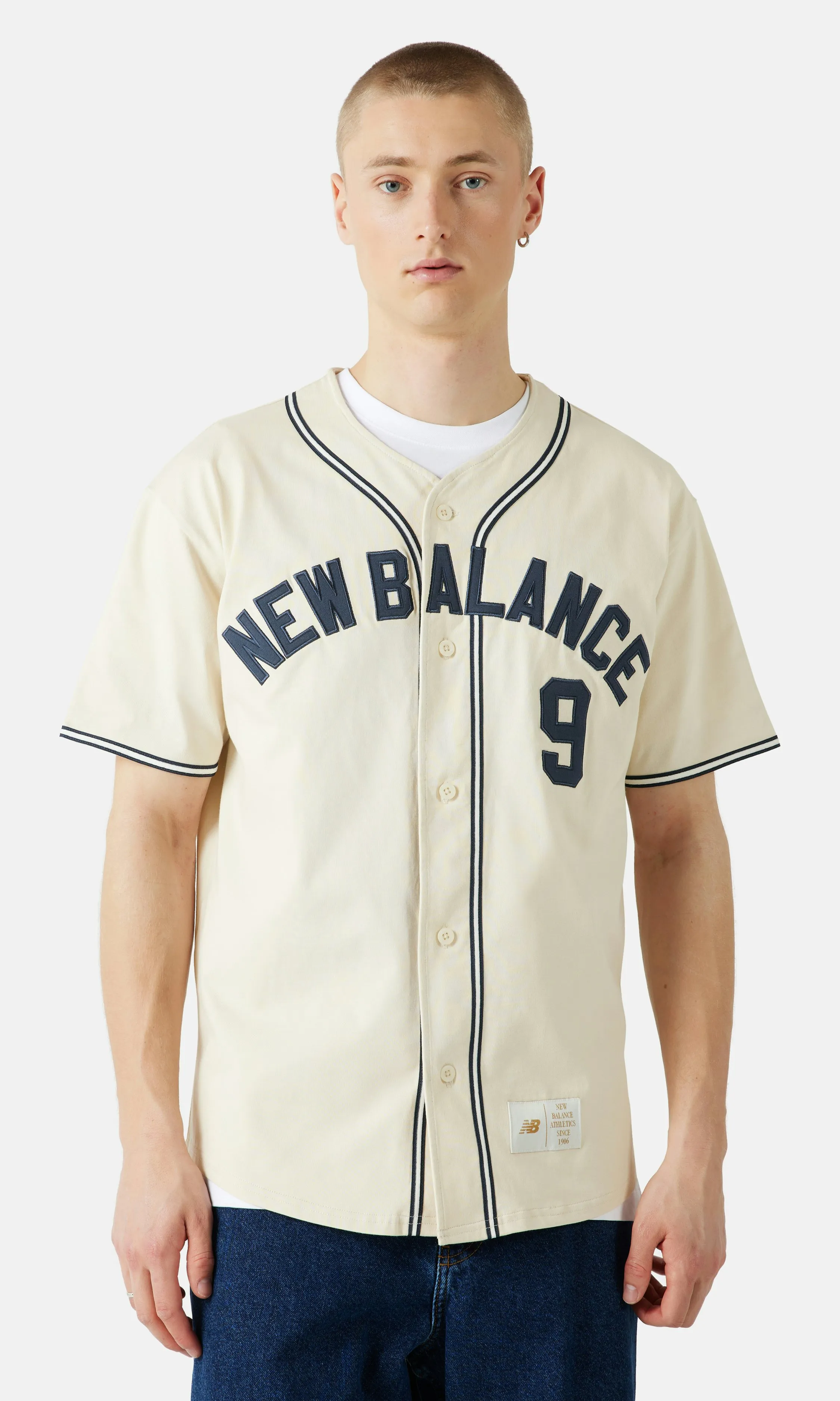 New Balance Greatest Hits Baseball Jersey Beige | Men | Junkyard