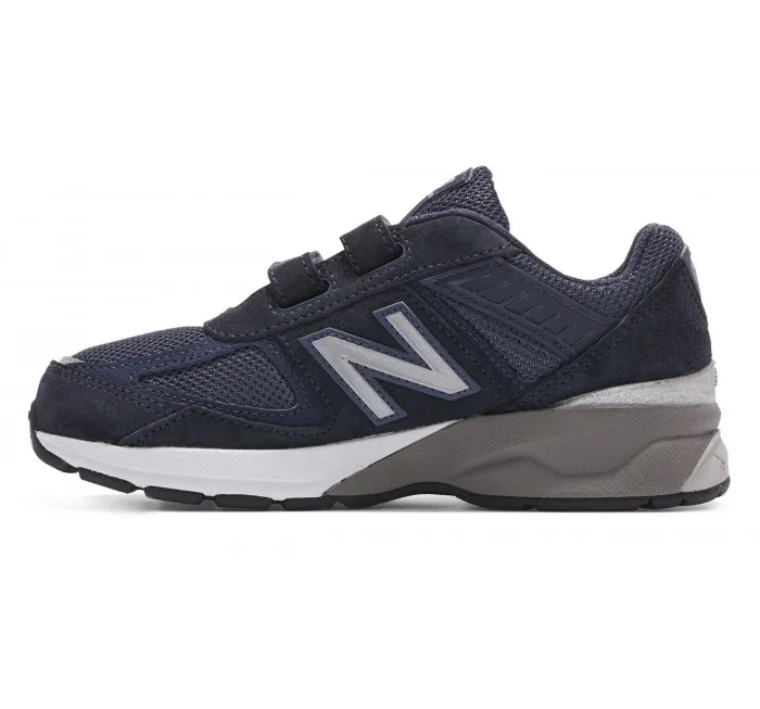 New Balance Little Kids 990v5 Hook & Loop Navy