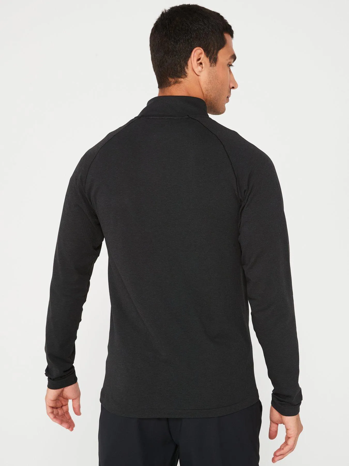 New Balance Mens Training Athletics Seamless 1/4 Zip - Black