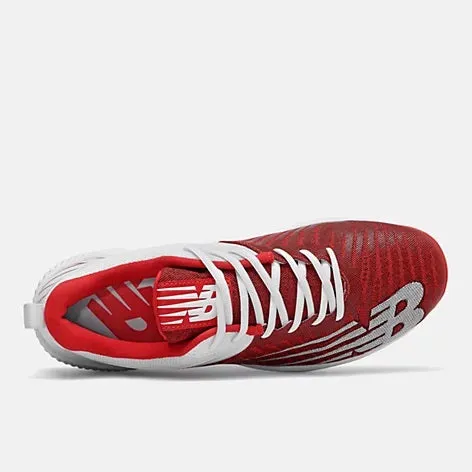 New Balance - Red/White FuelCell 4040v6 Molded Cleats (PL4040R6)