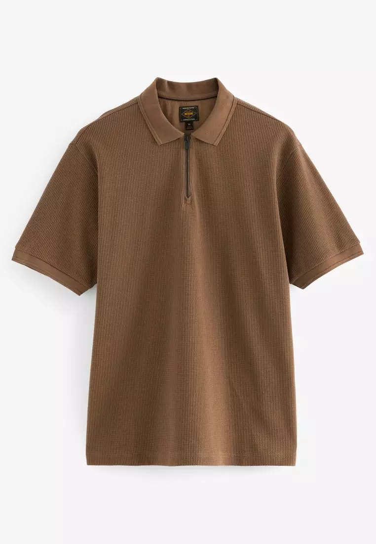 NEXT Textured Polo Shirt