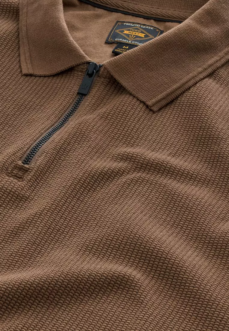 NEXT Textured Polo Shirt