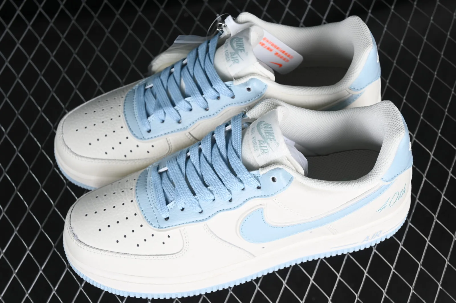 Nike Air Force 1 07 Low 40TH Off White Light Blue JF1983-560