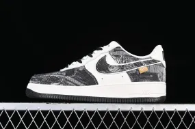 Nike Air Force 1 07 Low Brushed Patch Off White Black FB0607-066