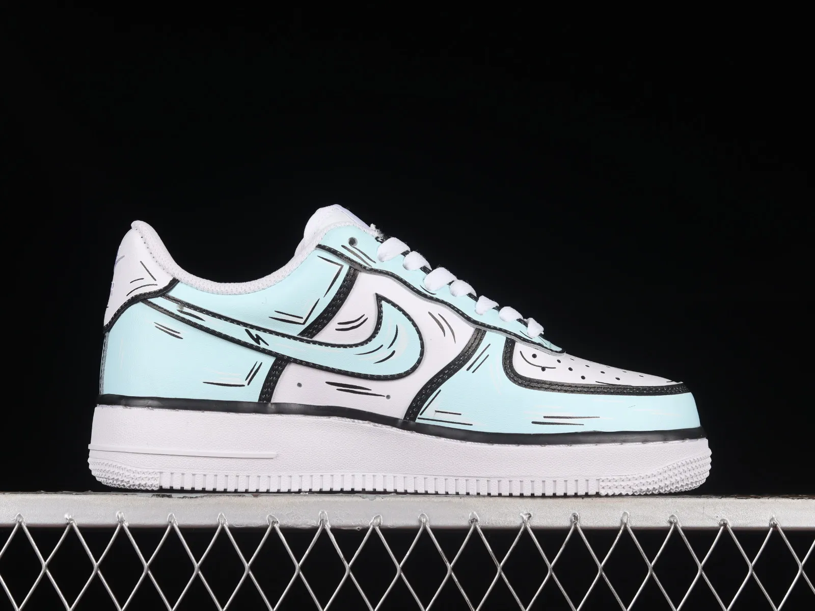 Nike Air Force 1 07 Low White Blue Black CW2288-200