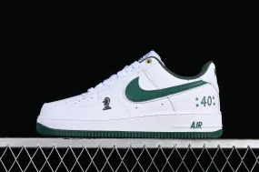 Nike Air Force 1 07 Low White Green Metallic Gold XP9688-761