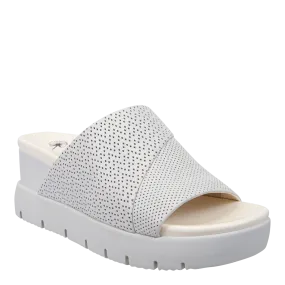 NORM in WHITE Wedge Sandals