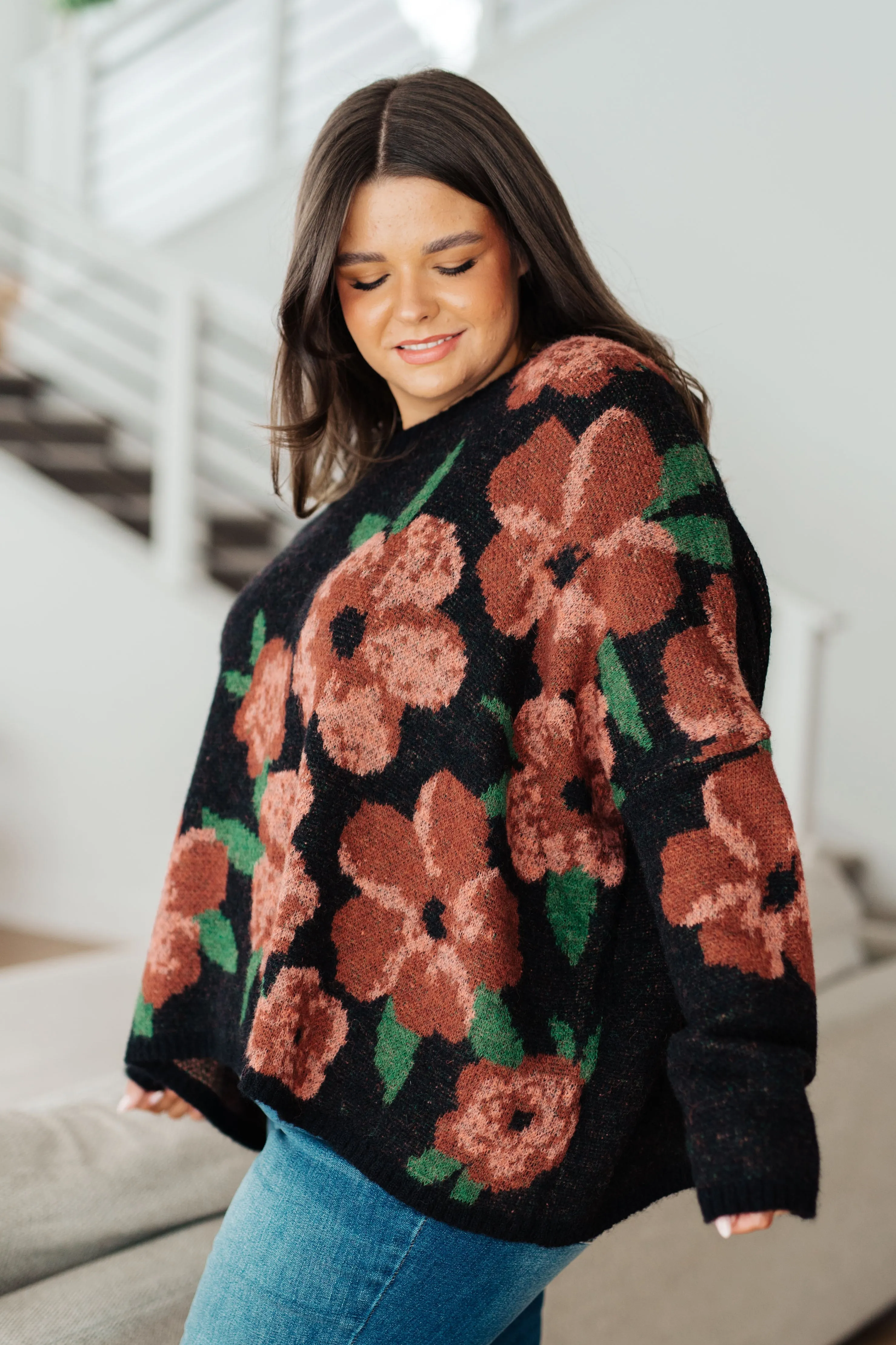 Paris Floral Sweater