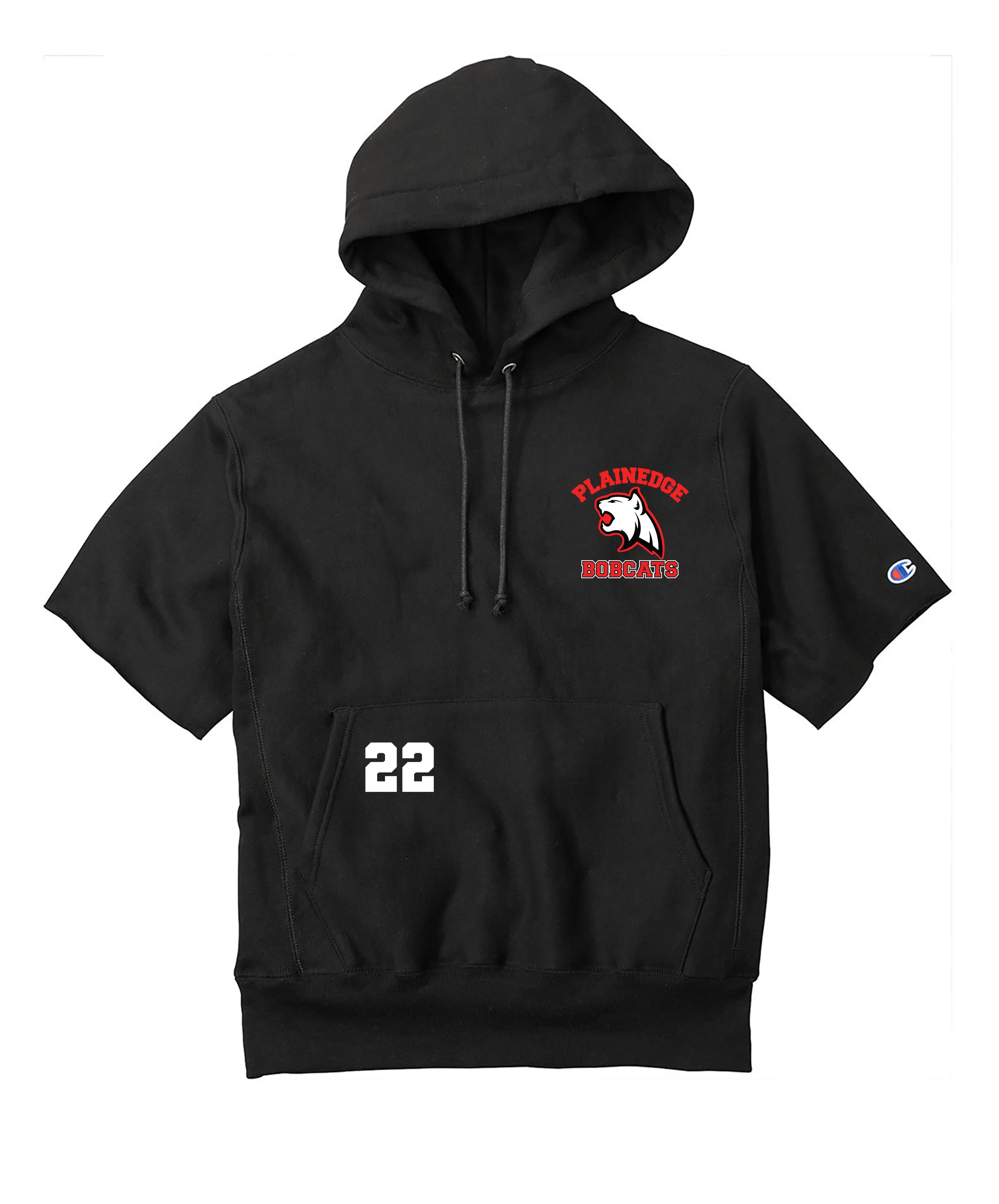 Plainedge Bobcats Champion Short Sleeve Hoodie