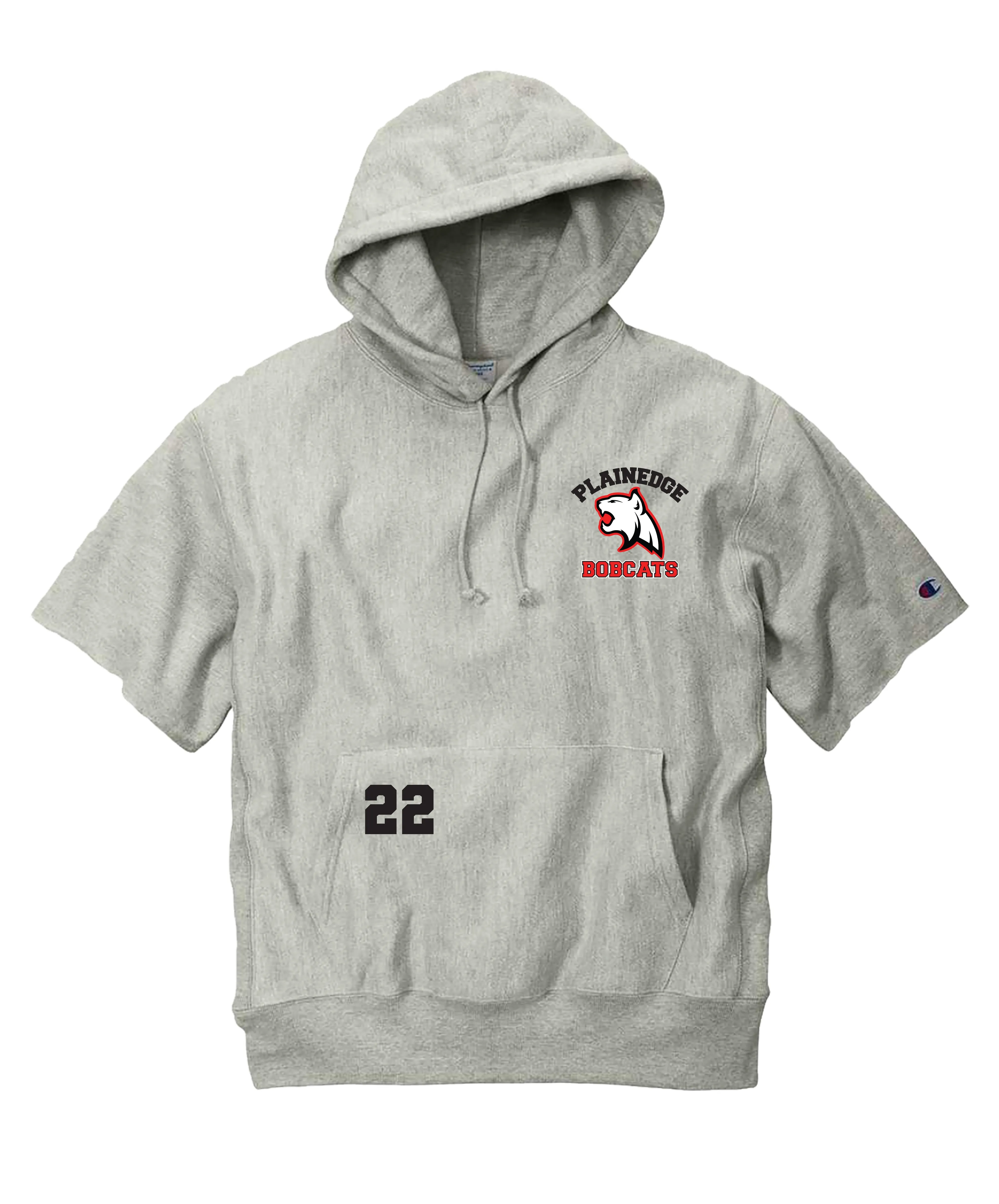 Plainedge Bobcats Champion Short Sleeve Hoodie