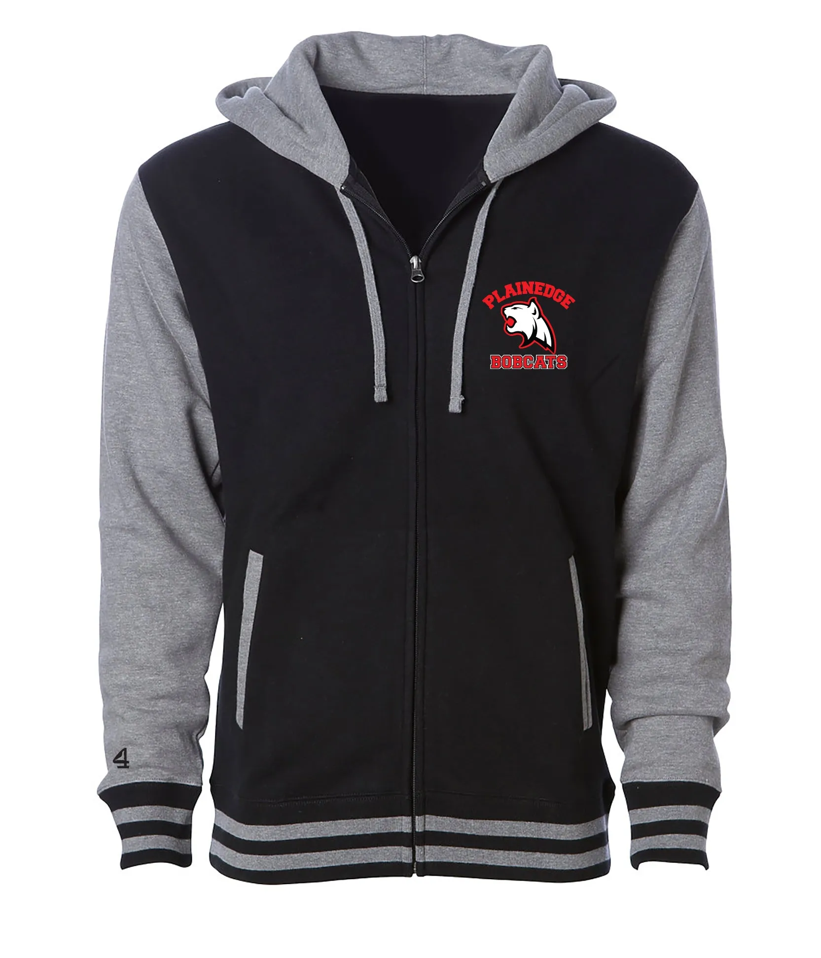 Plainedge Bobcats Varsity Zip Hoodie