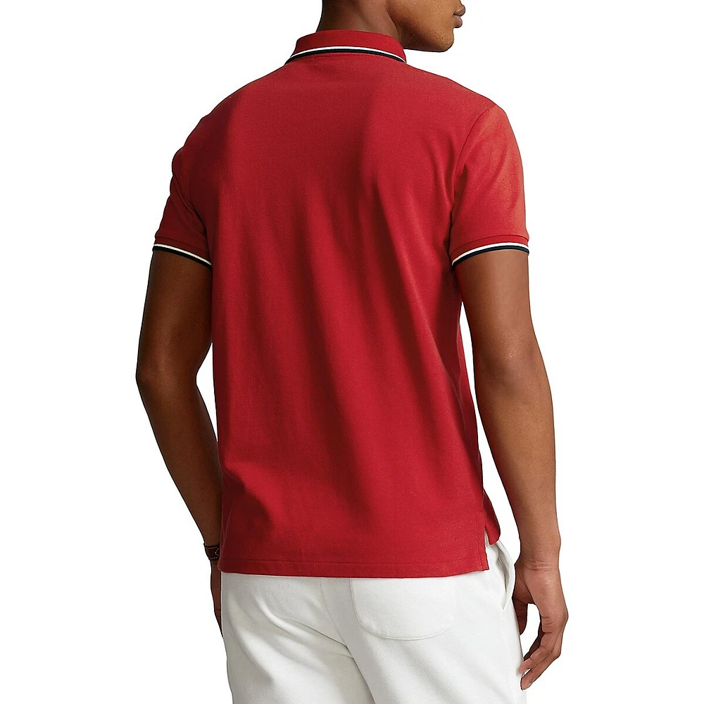 Polo Ralph Lauren Logo-Embroidered Mesh Polo Shirt