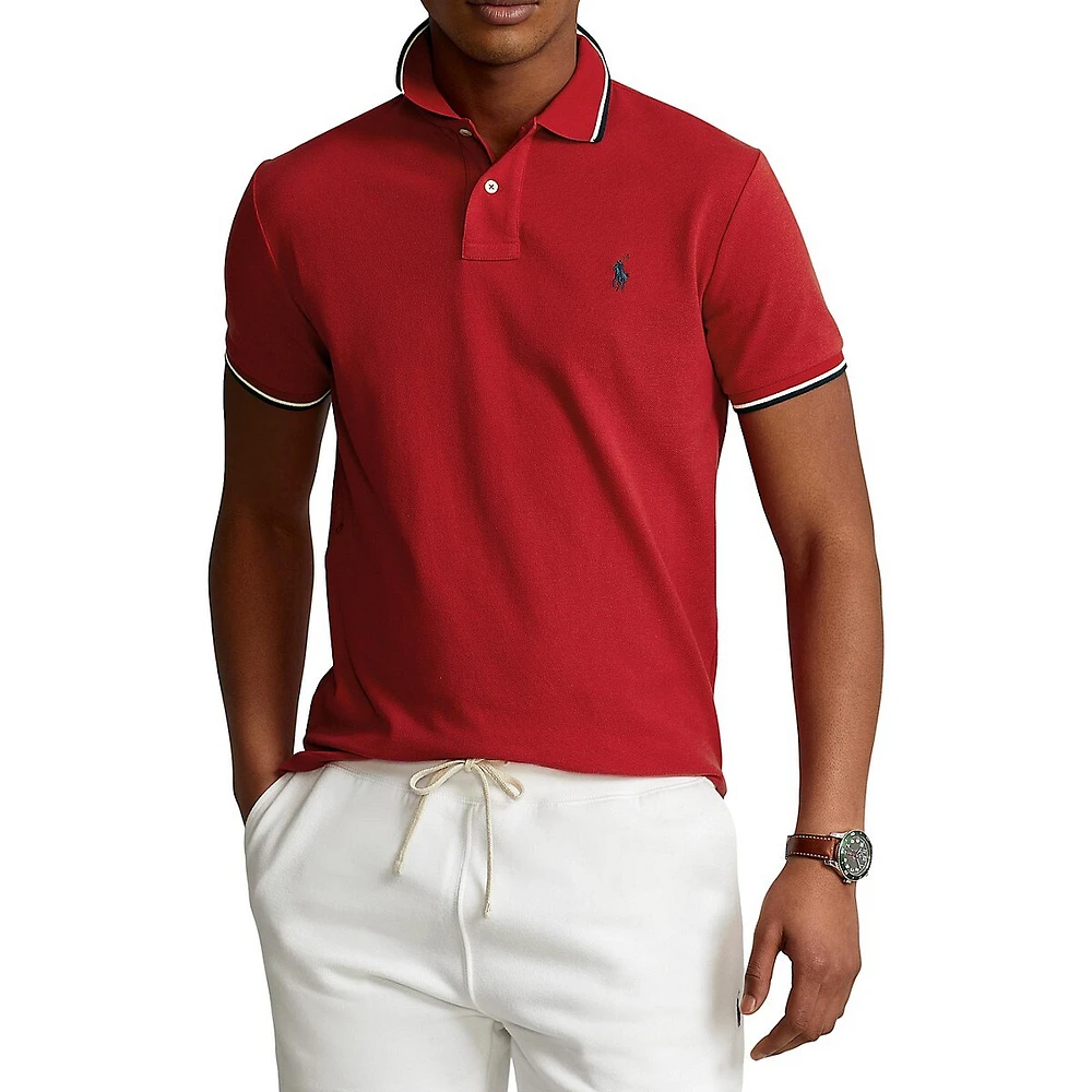 Polo Ralph Lauren Logo-Embroidered Mesh Polo Shirt