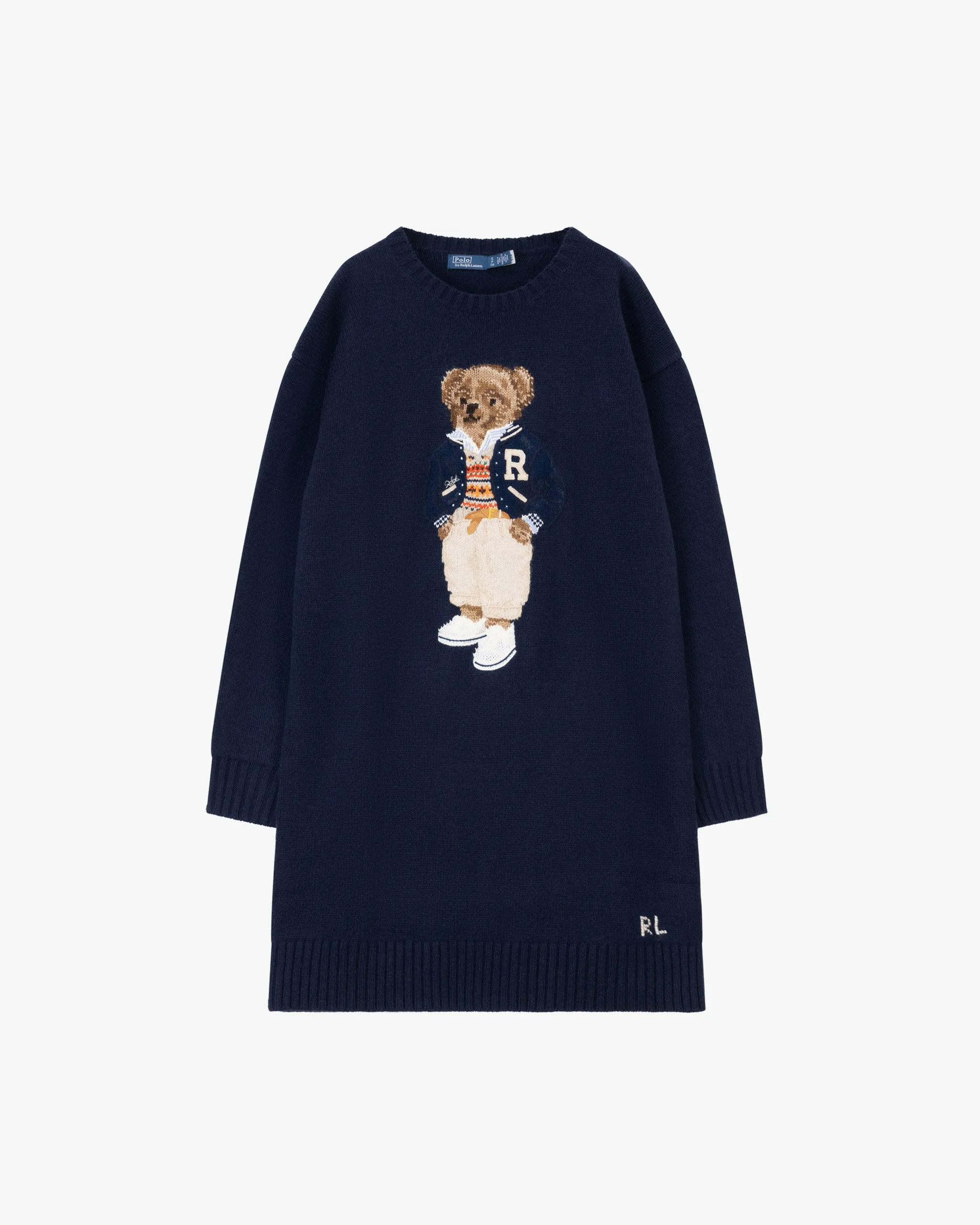 POLO RALPH LAUREN 'Polo Bear' Knitted Dress