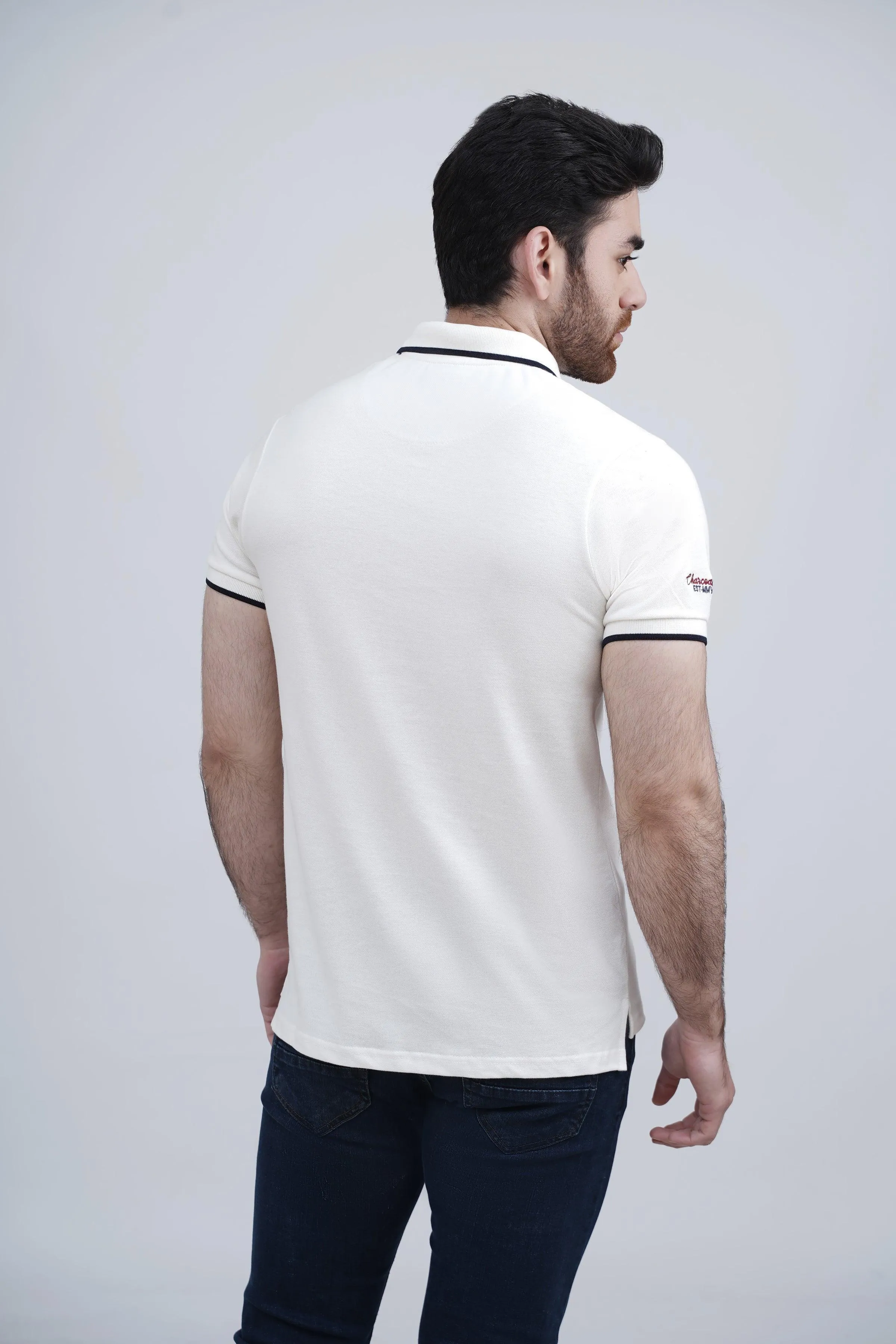 POLO SHIRT OFF WHITE