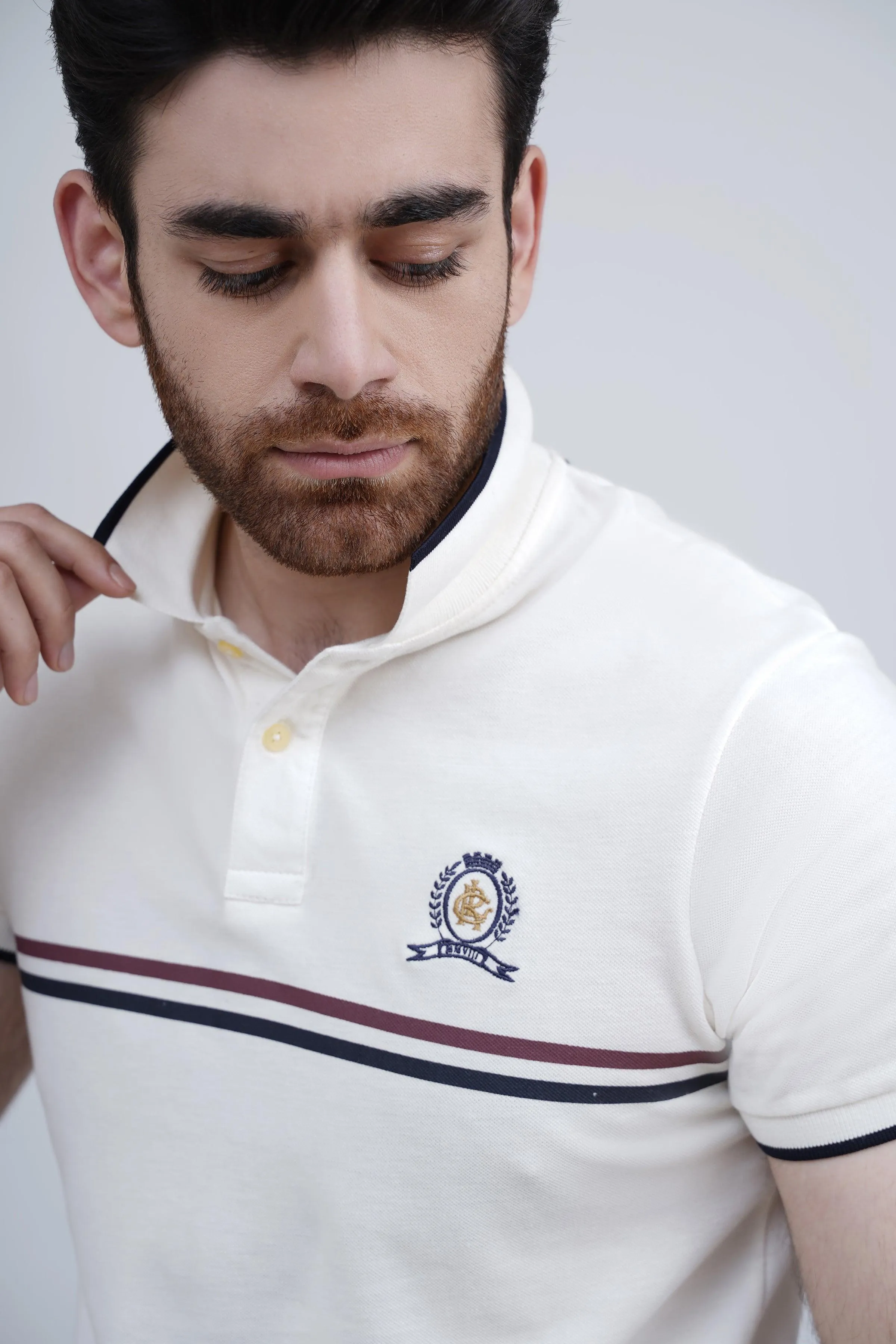 POLO SHIRT OFF WHITE