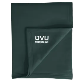 Port & Company Core Fleece Sweatshirt Blanket- UVU Wrestling