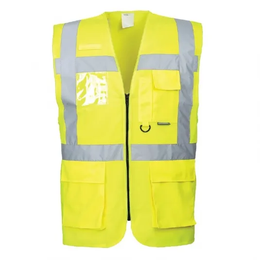 Portwest S476 Berlin Executive Yellow Hi-Vis Vest (Pack of 50)