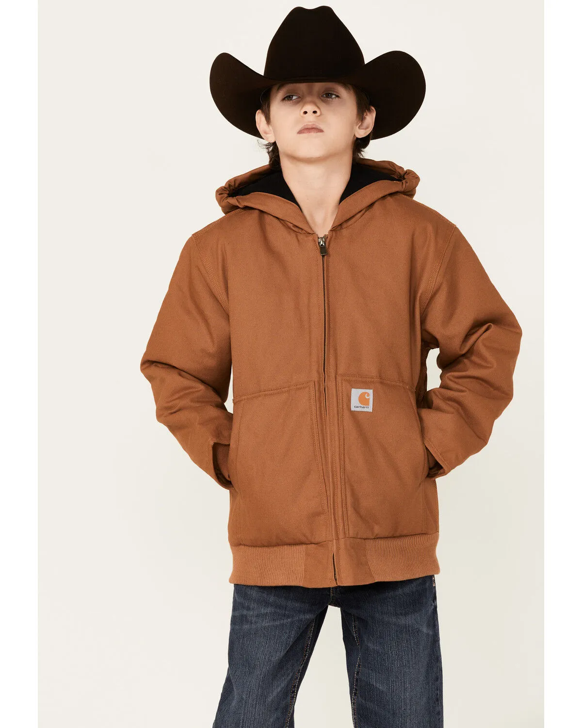 Product Name:  Carhartt Little Boys' Hooded Flannel Quilt Lined Jacket