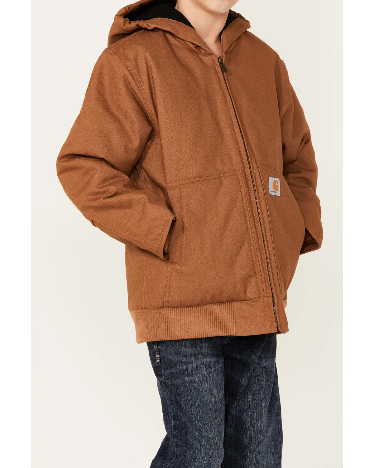 Product Name:  Carhartt Little Boys' Hooded Flannel Quilt Lined Jacket