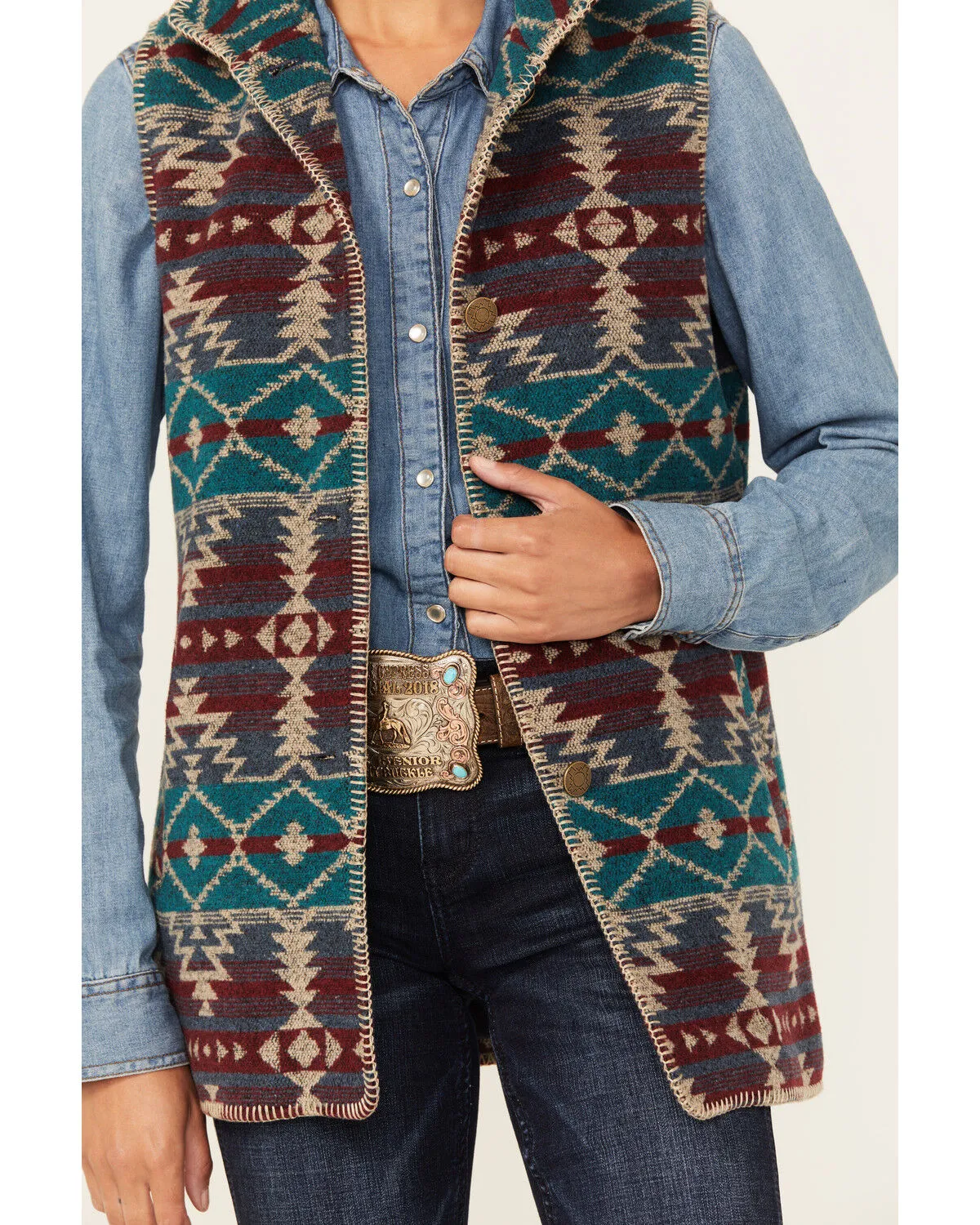 Product Name:  Outback Trading Co Women's Southwestern Print Stockard Vest