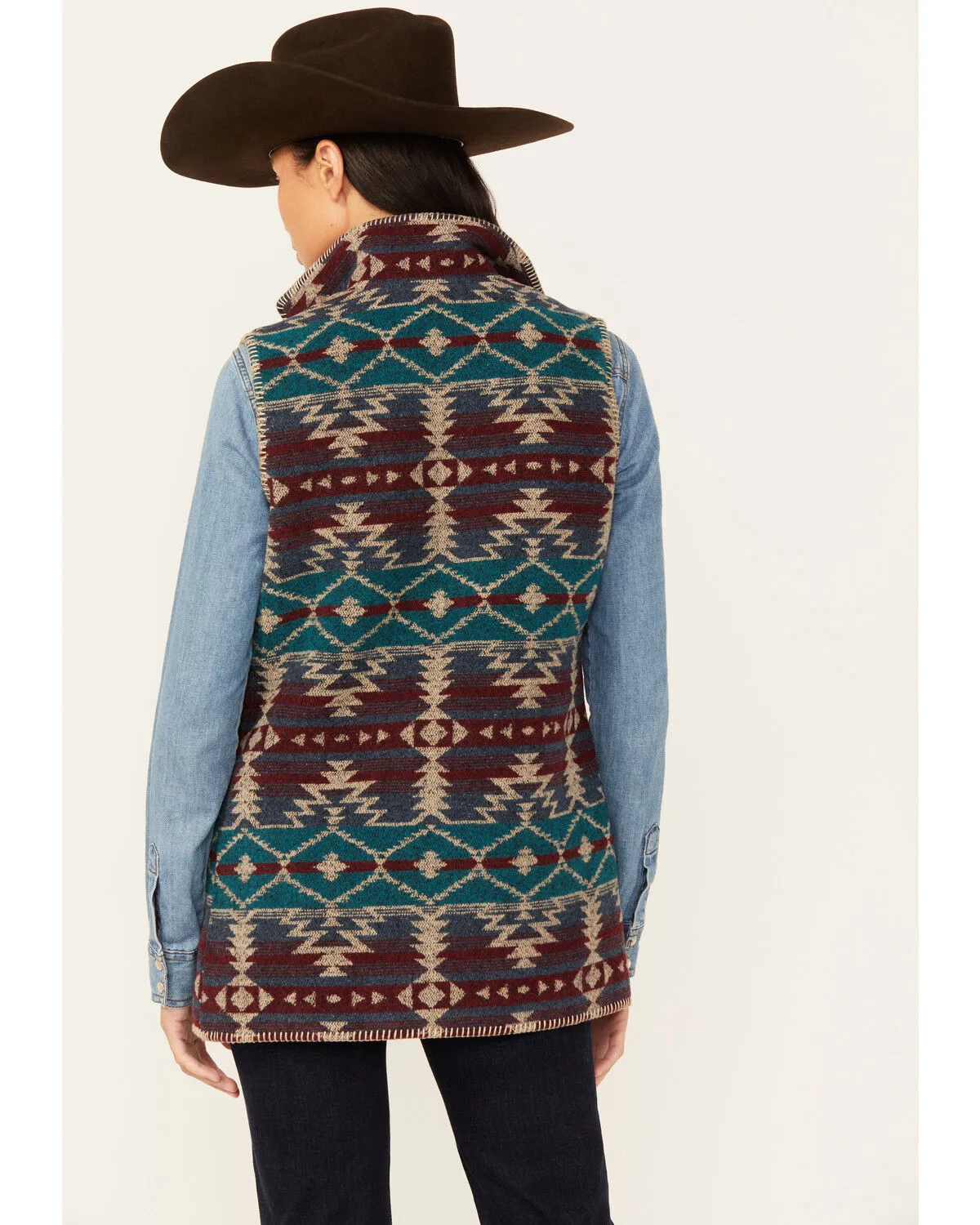 Product Name:  Outback Trading Co Women's Southwestern Print Stockard Vest