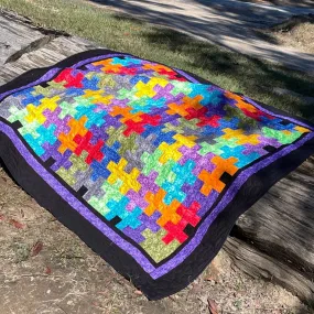 Puzzled Quilt Finished Size 63 x 73 Approx