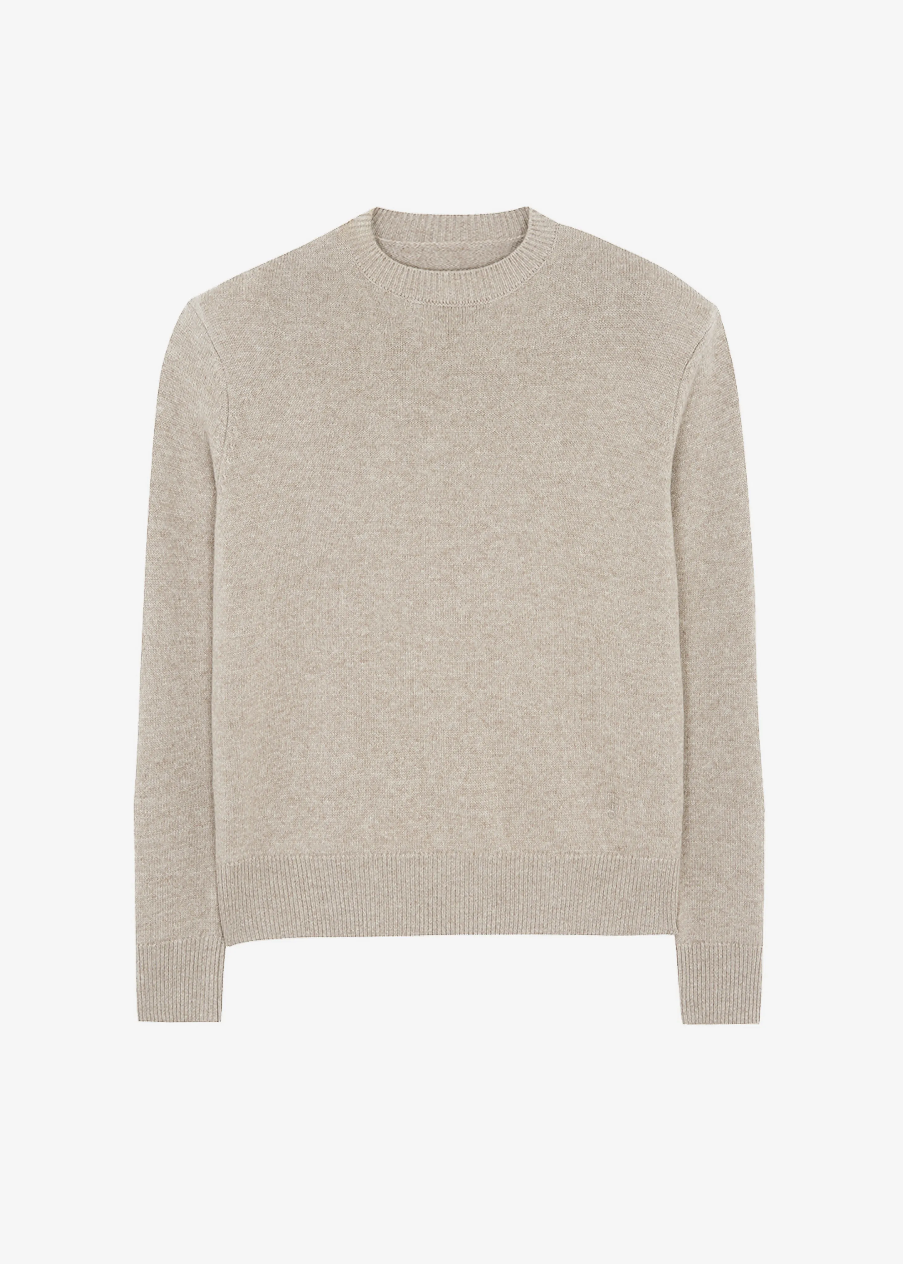 Quinton Crew Neck Sweater - Beige Melange