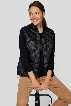 Rabe & LecomteBLACK QUILTED VEST