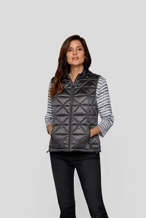 Rabe & LecomteGREY SLEEVELESS QUILTED VEST