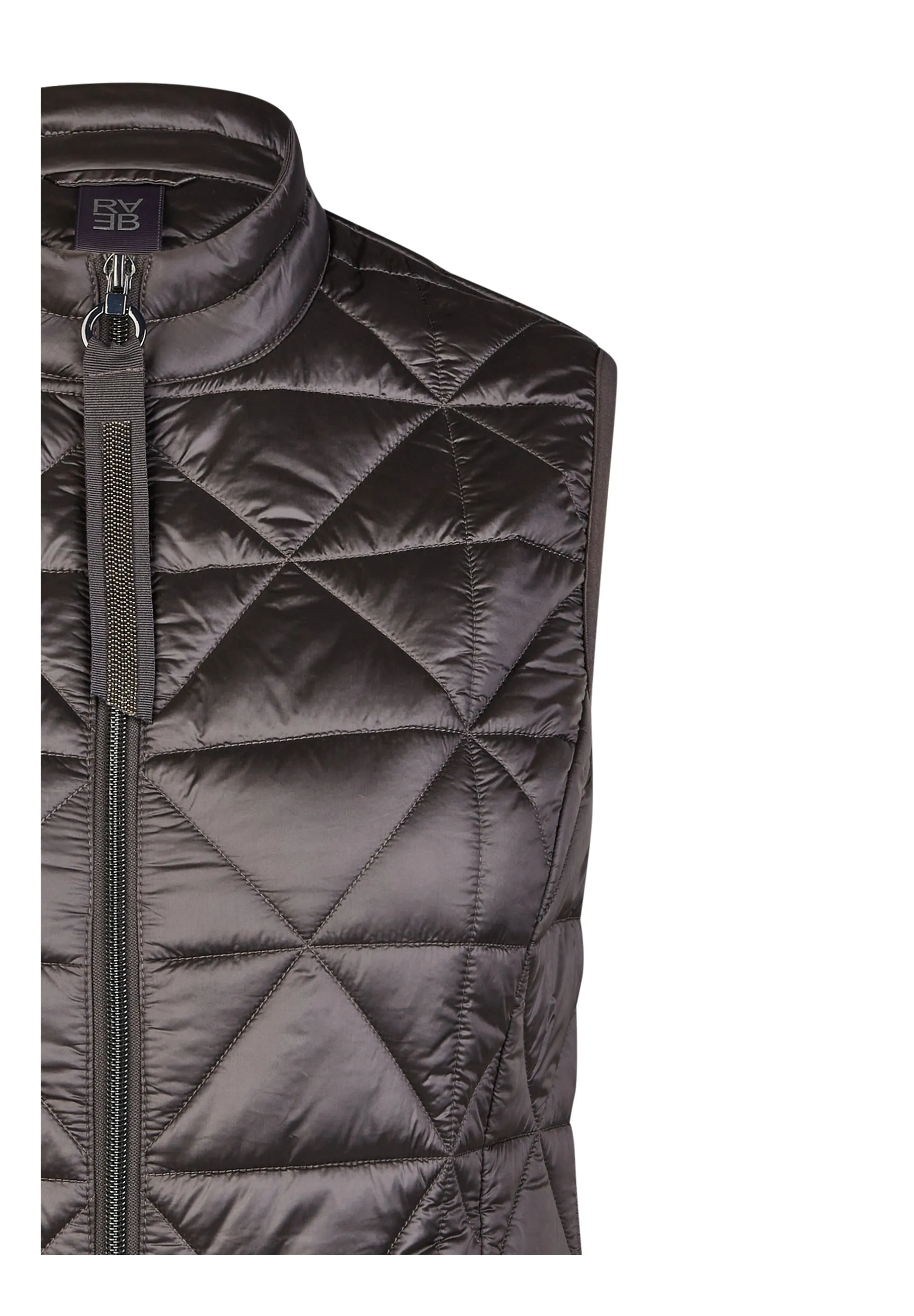 Rabe & LecomteGREY SLEEVELESS QUILTED VEST