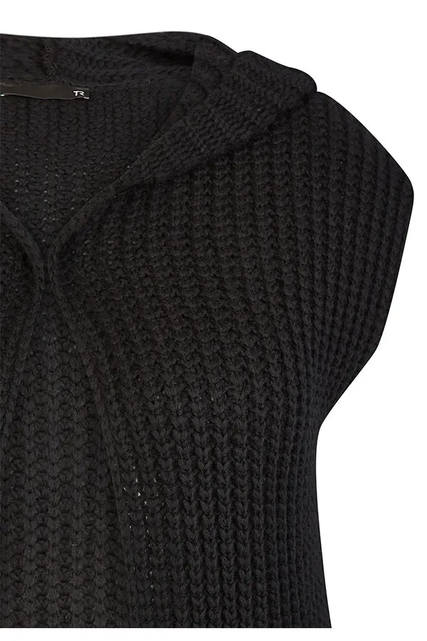 Rabe & LecomteHOODED CHUNKY KNIT VEST