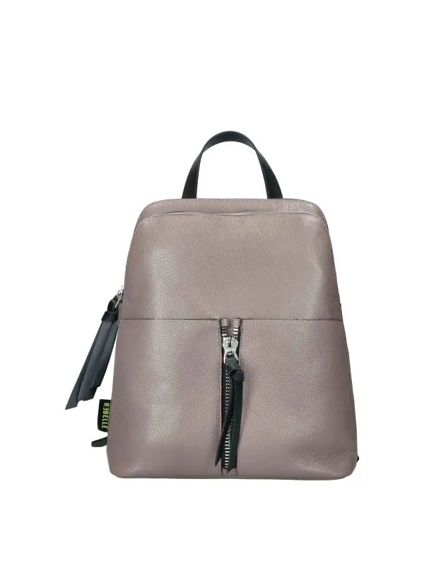 Rebelle Diana Black Backpack In Taupe