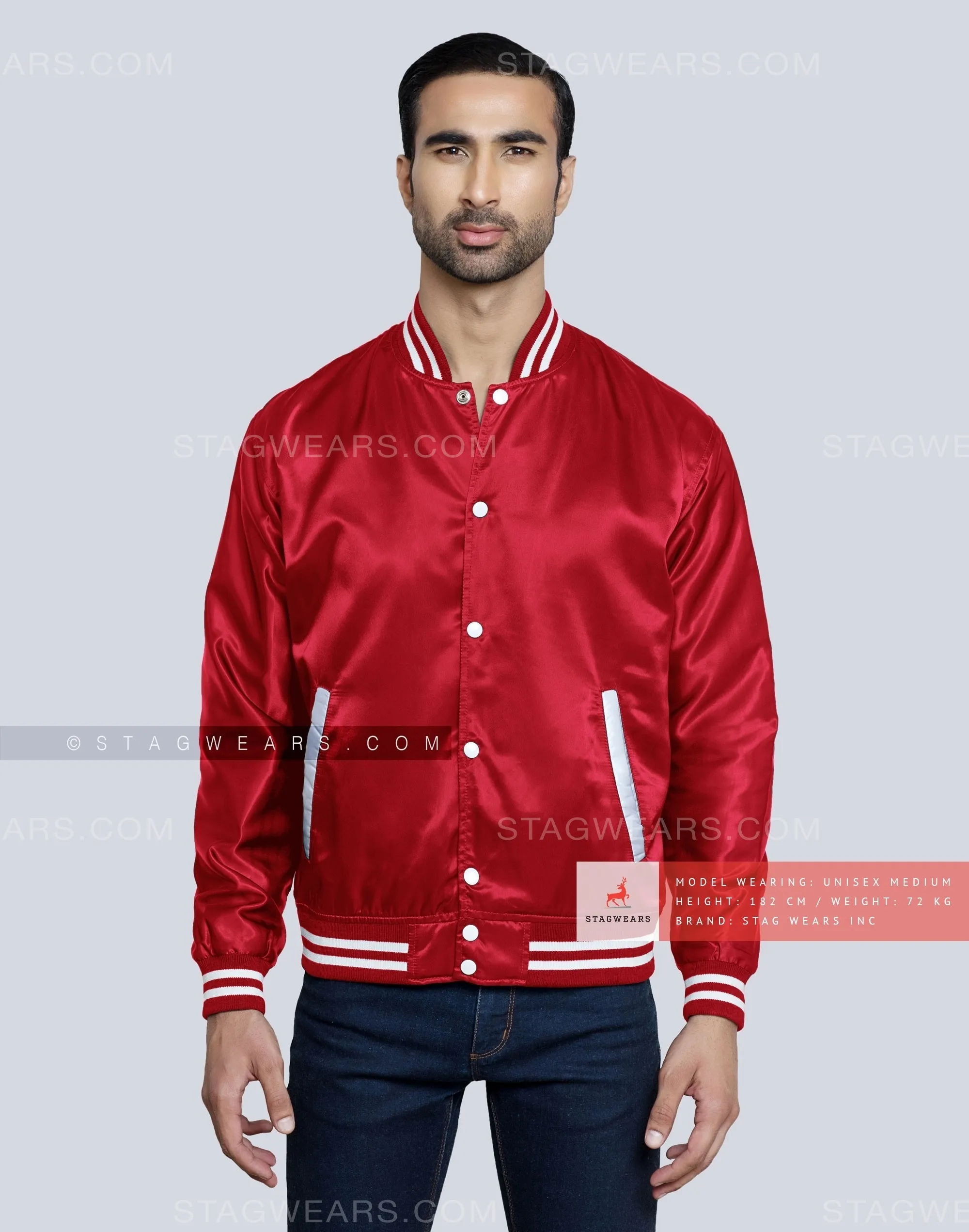 Red Satin Baseball Jacket: Get Hold Of The Super Stylish Piece Now!