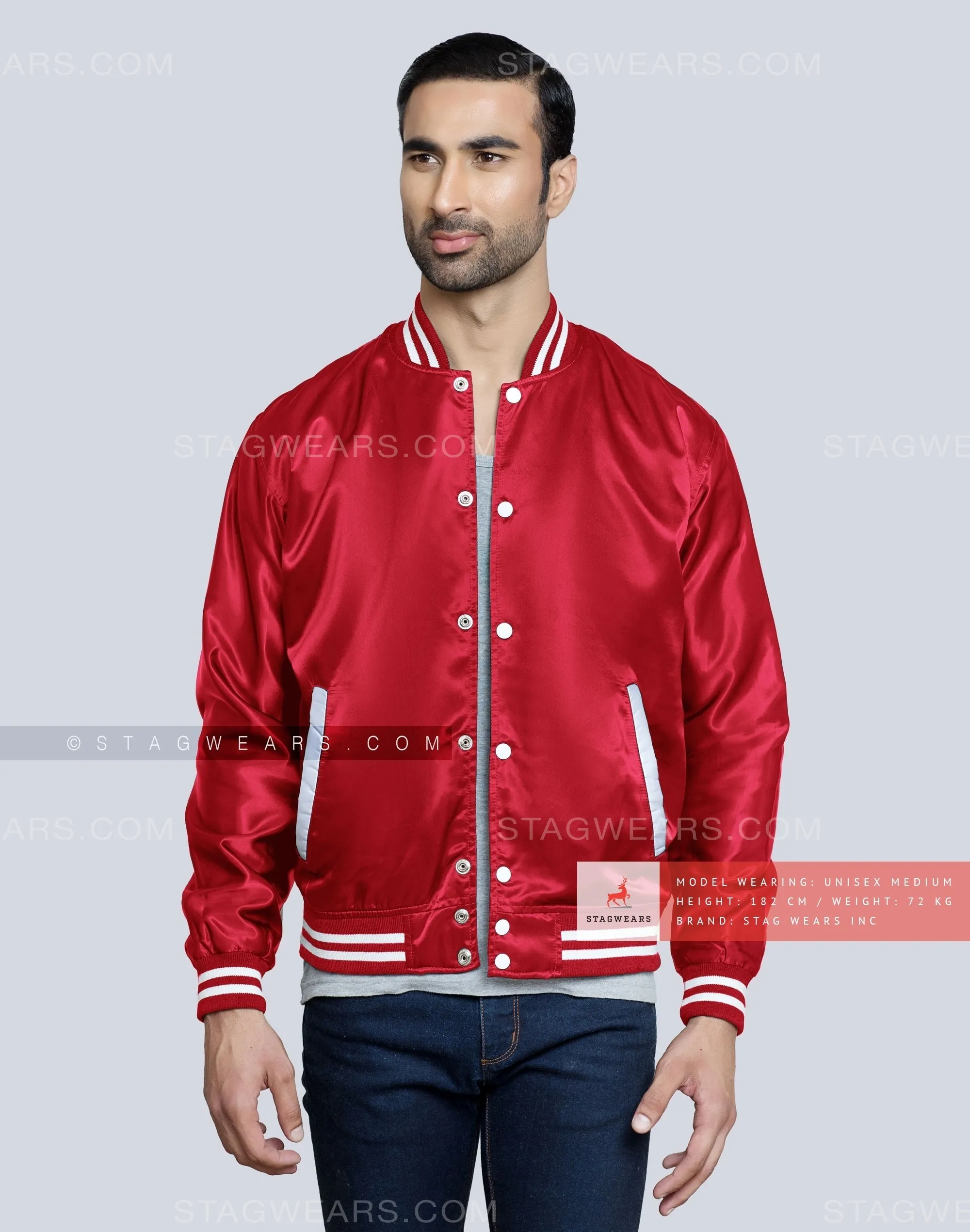 Red Satin Baseball Jacket: Get Hold Of The Super Stylish Piece Now!