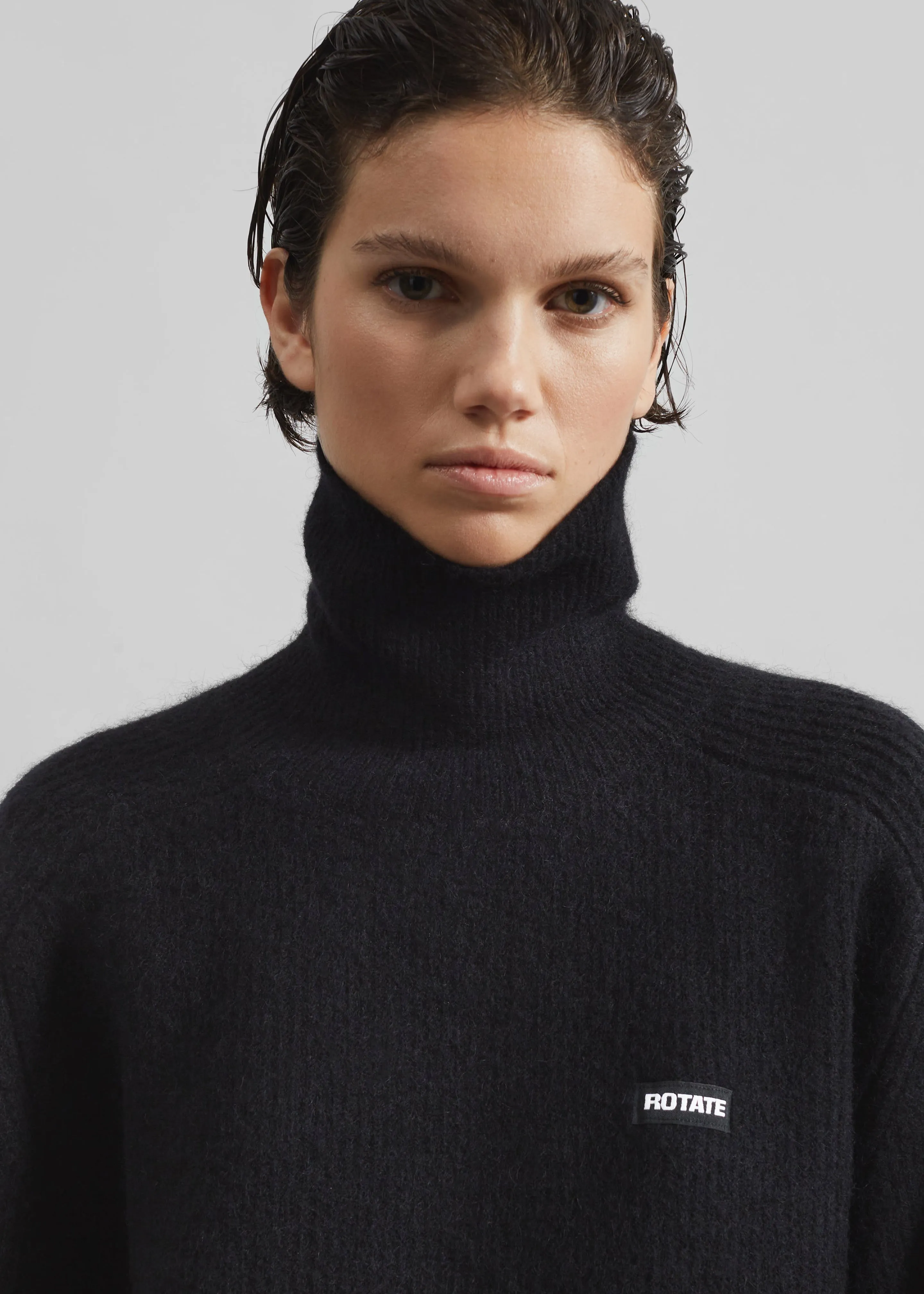 Rotate Turtleneck Sweater - Black