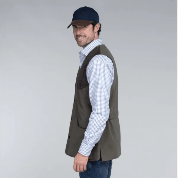 Schoffel Mens All Seasons Shooting Vest in Dark Olive