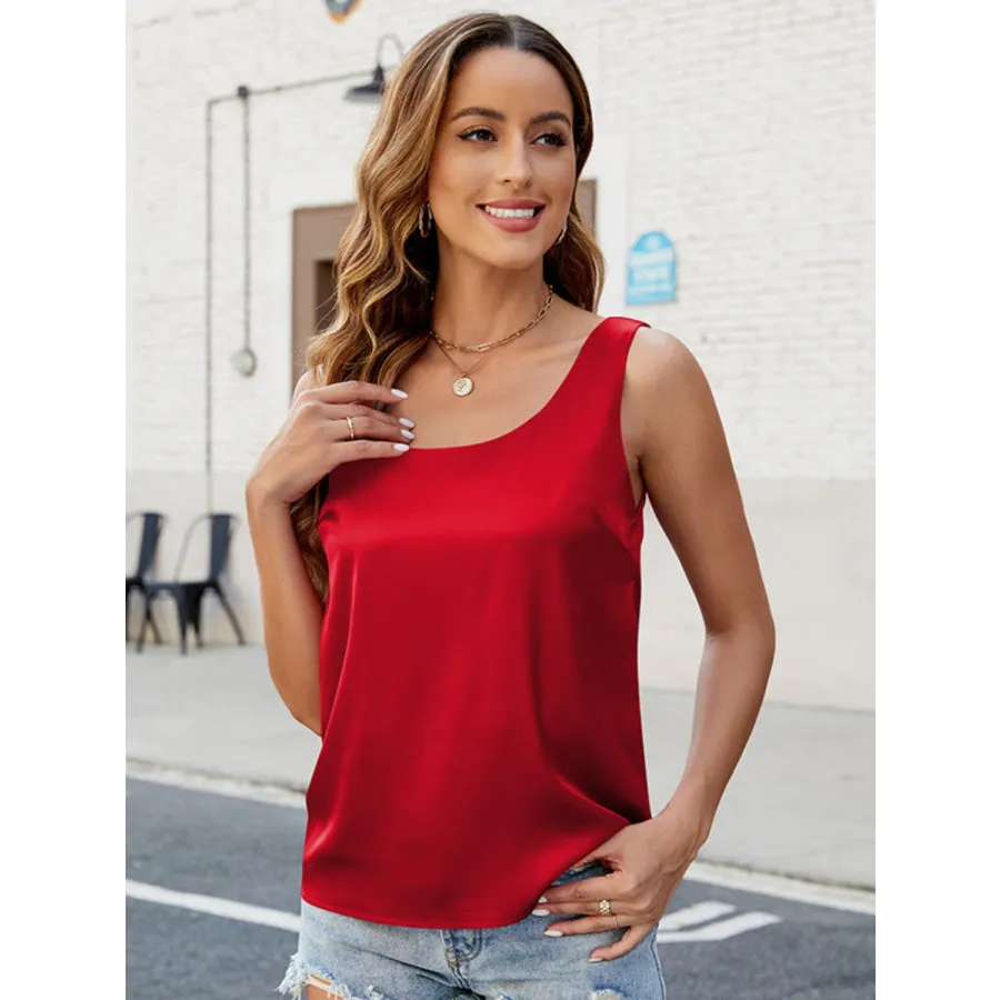 Scoop Neck Sleeveless Top