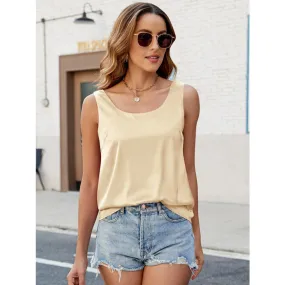 Scoop Neck Sleeveless Top