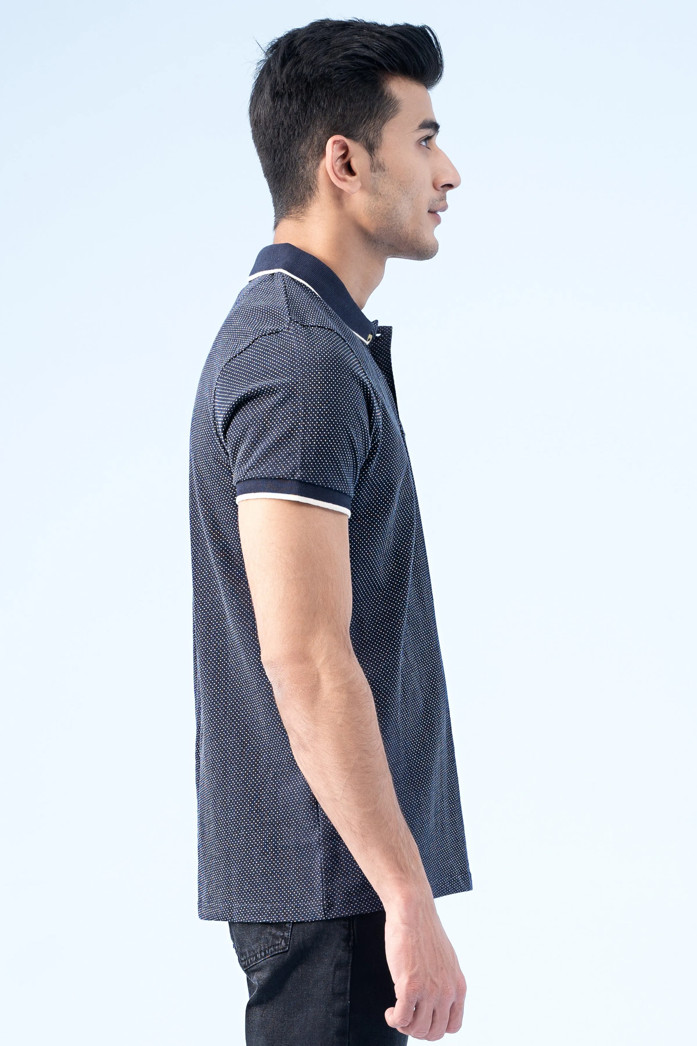 SIGNATURE TIPPING POLO NAVY