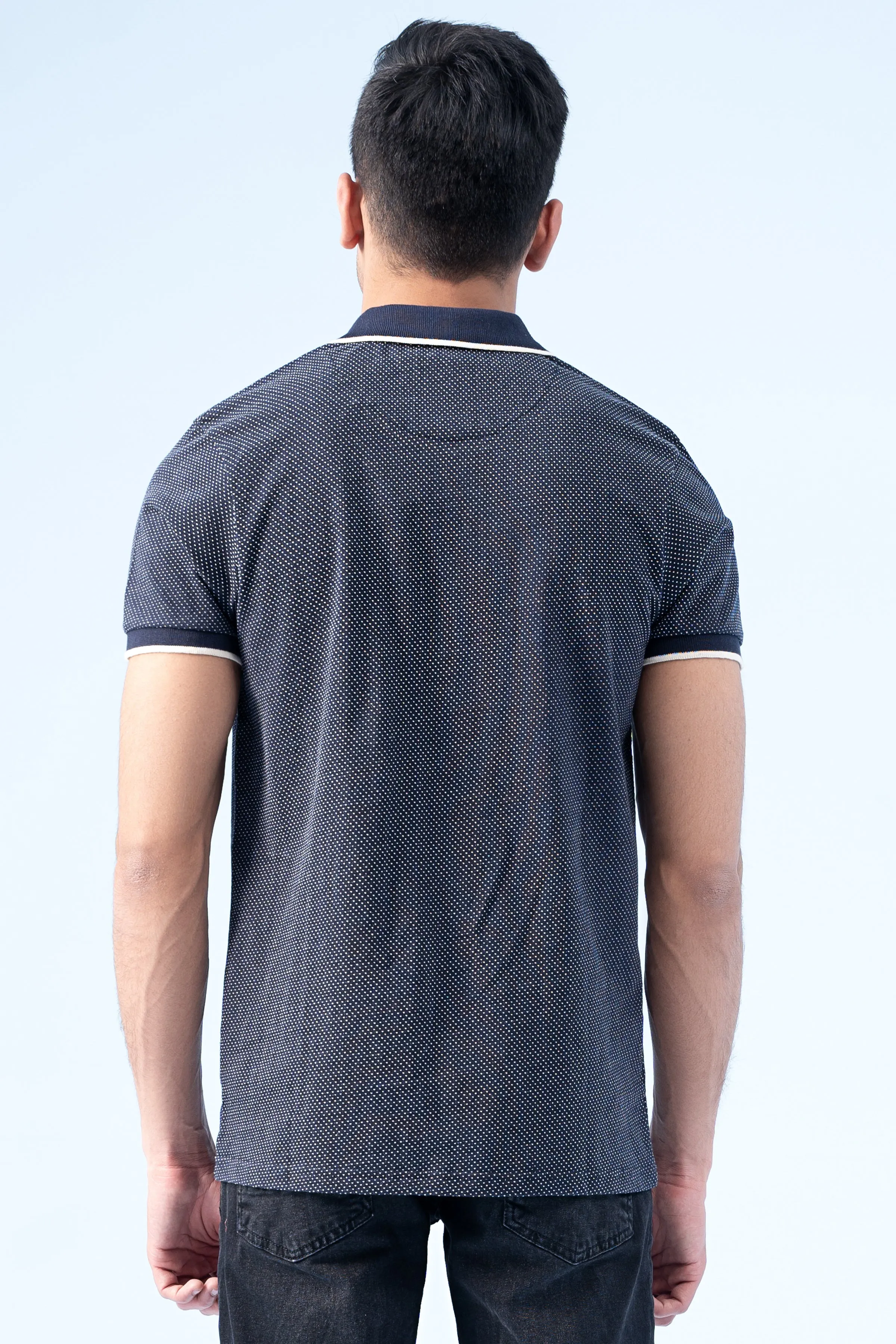 SIGNATURE TIPPING POLO NAVY