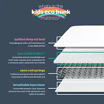 Silentnight Healthy Growth Kids Eco Bunk Mattress | Kaleidoscope