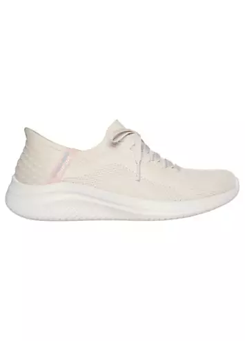 Skechers Slip Ins Ultra Flex 3.0 Brilliant Path Natural Trainers | Grattan