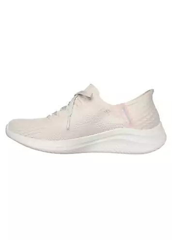 Skechers Slip Ins Ultra Flex 3.0 Brilliant Path Natural Trainers | Grattan