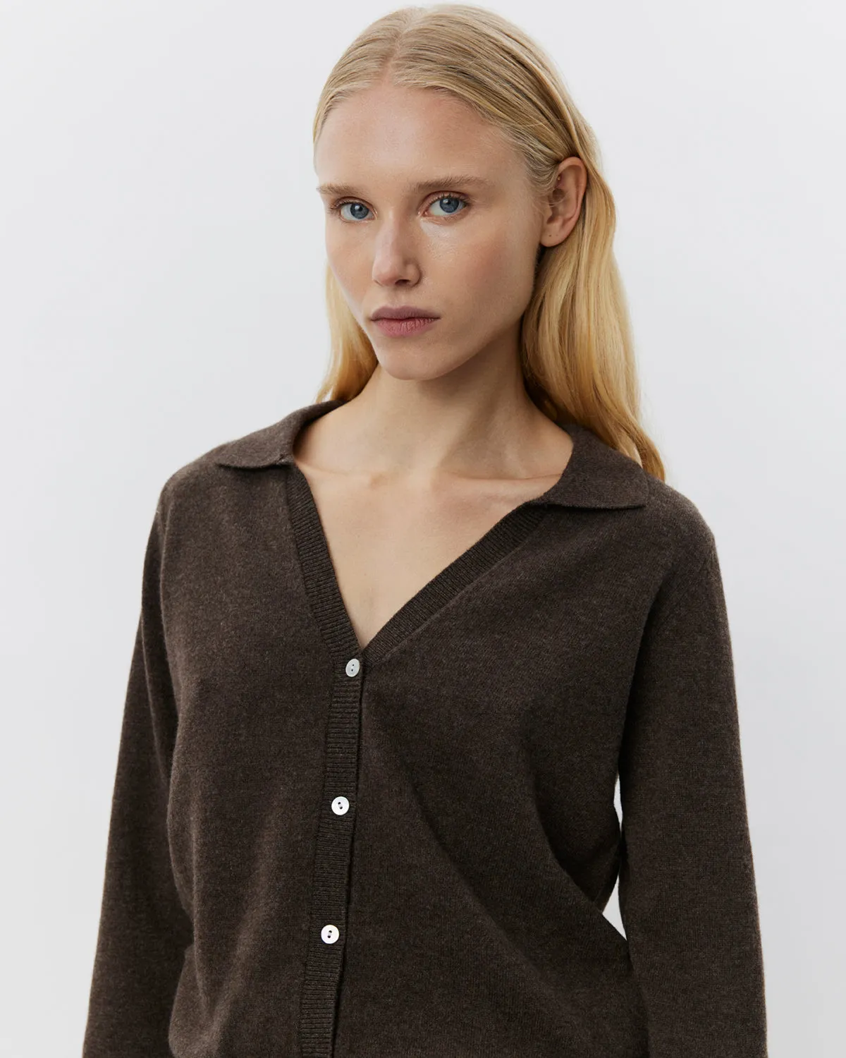 SKYLARSW CARDIGAN - Brown Fudge