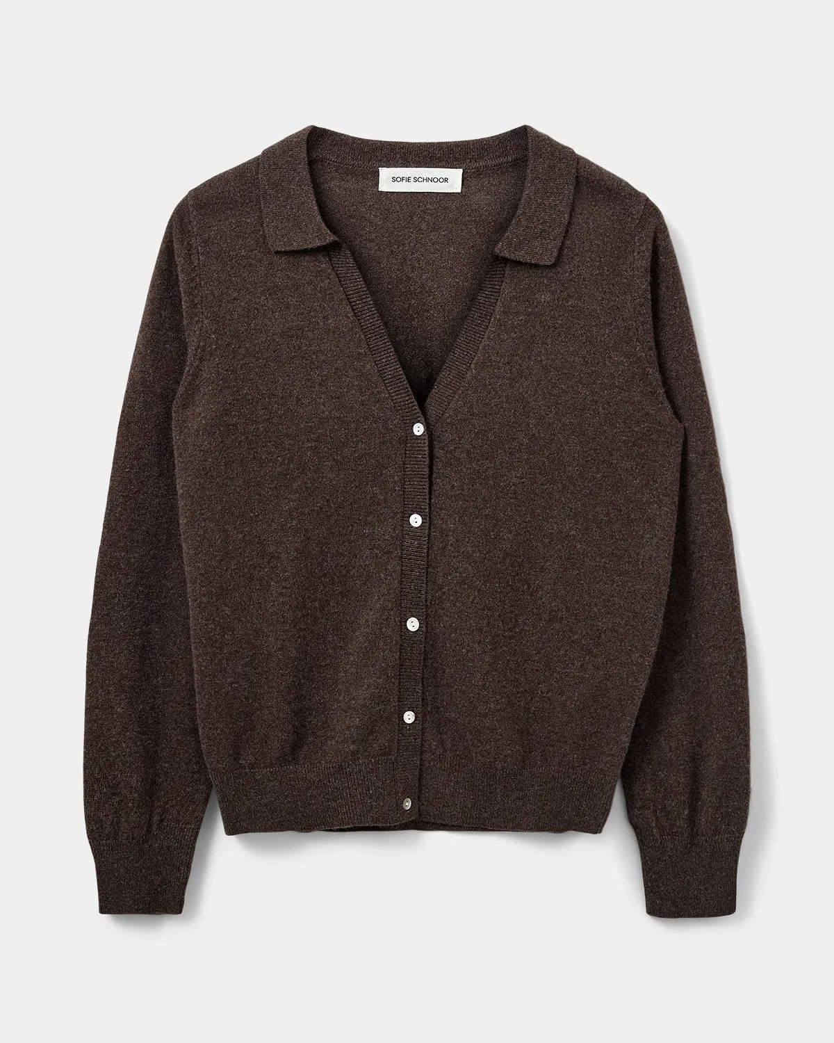 SKYLARSW CARDIGAN - Brown Fudge