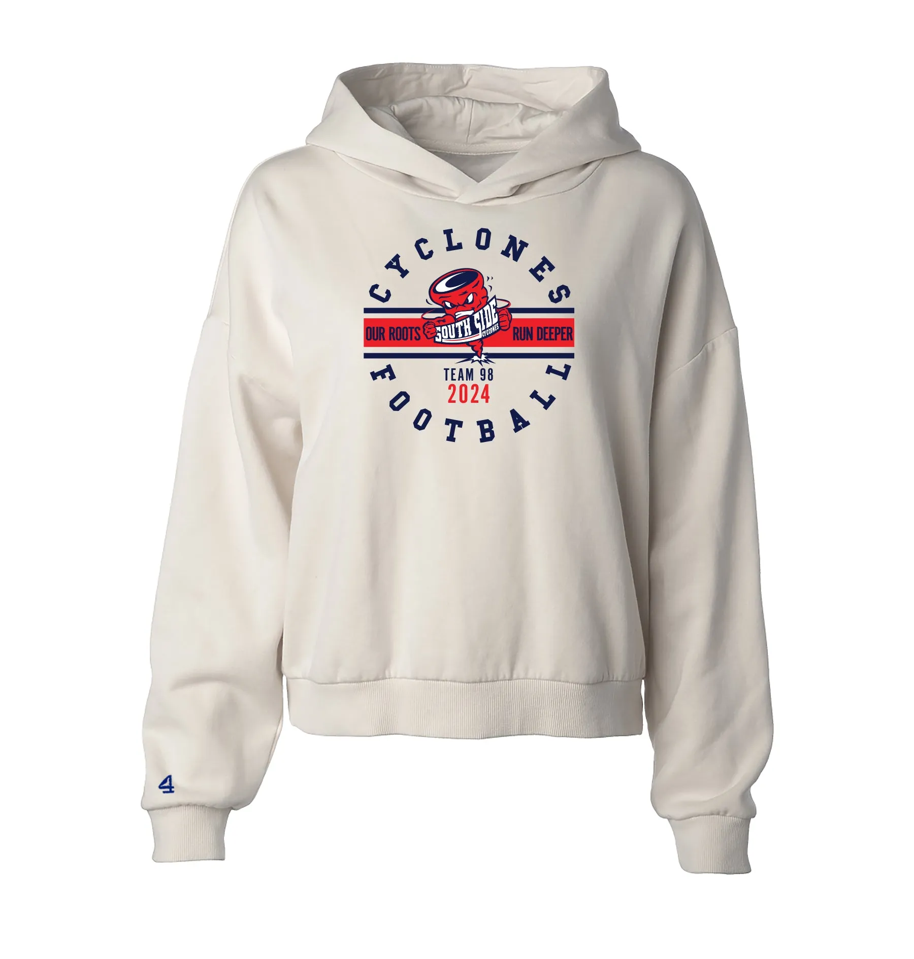 South Side High School Football Cropped Hoodie