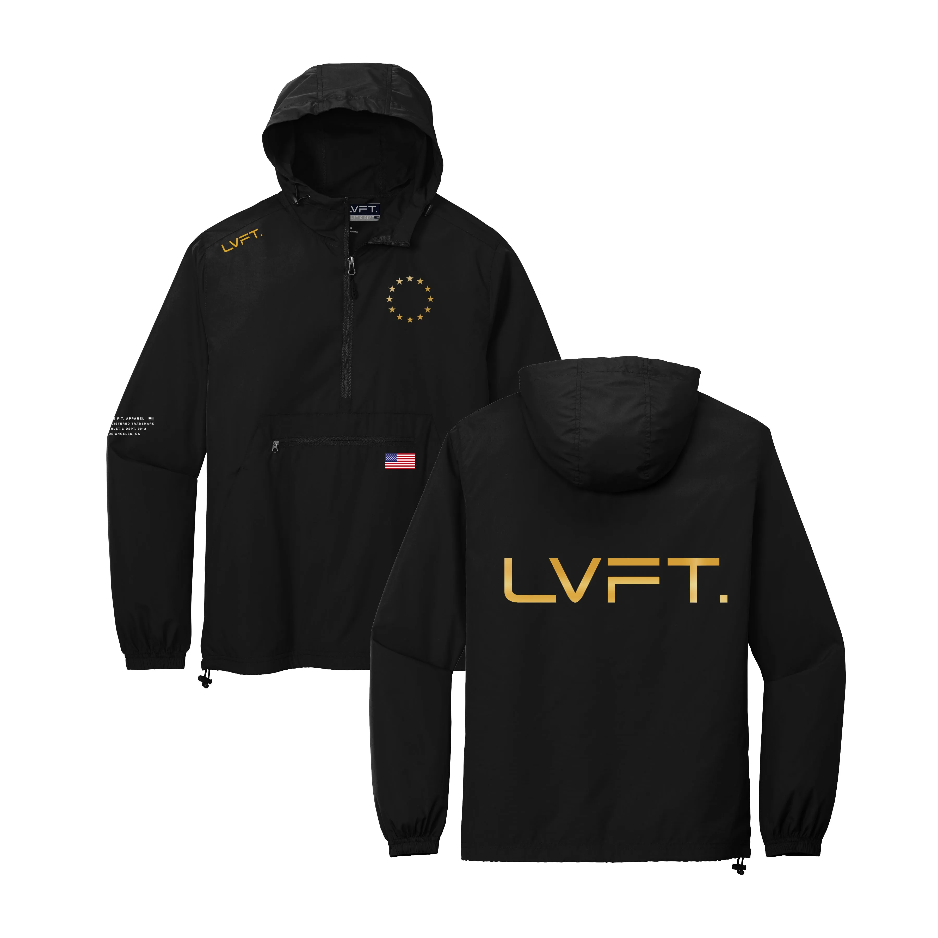 Sport Anorak Jacket - Black/Gold (LIMITED)