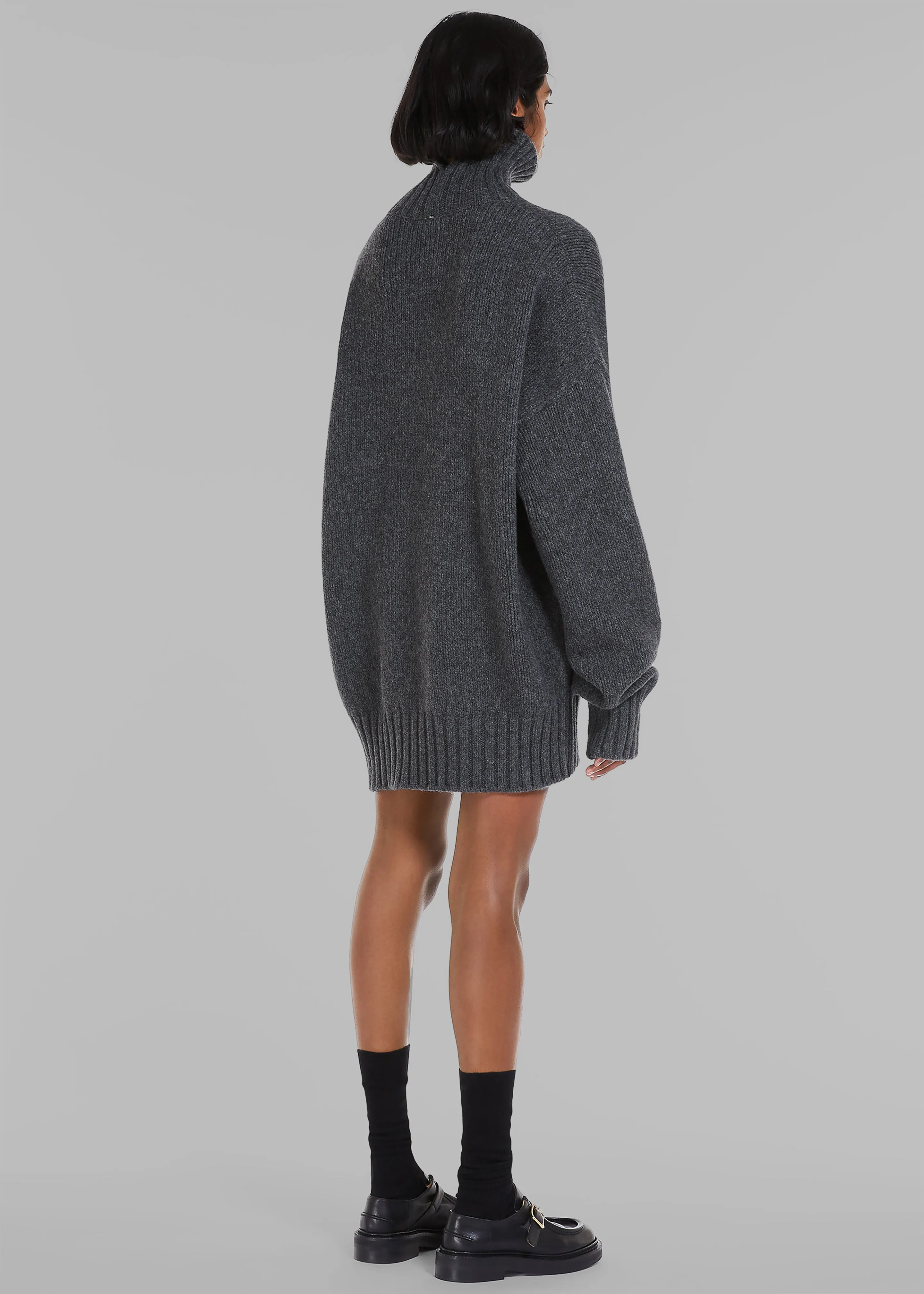 Sportmax Premier Knitted Sweater Dress - Dark Grey